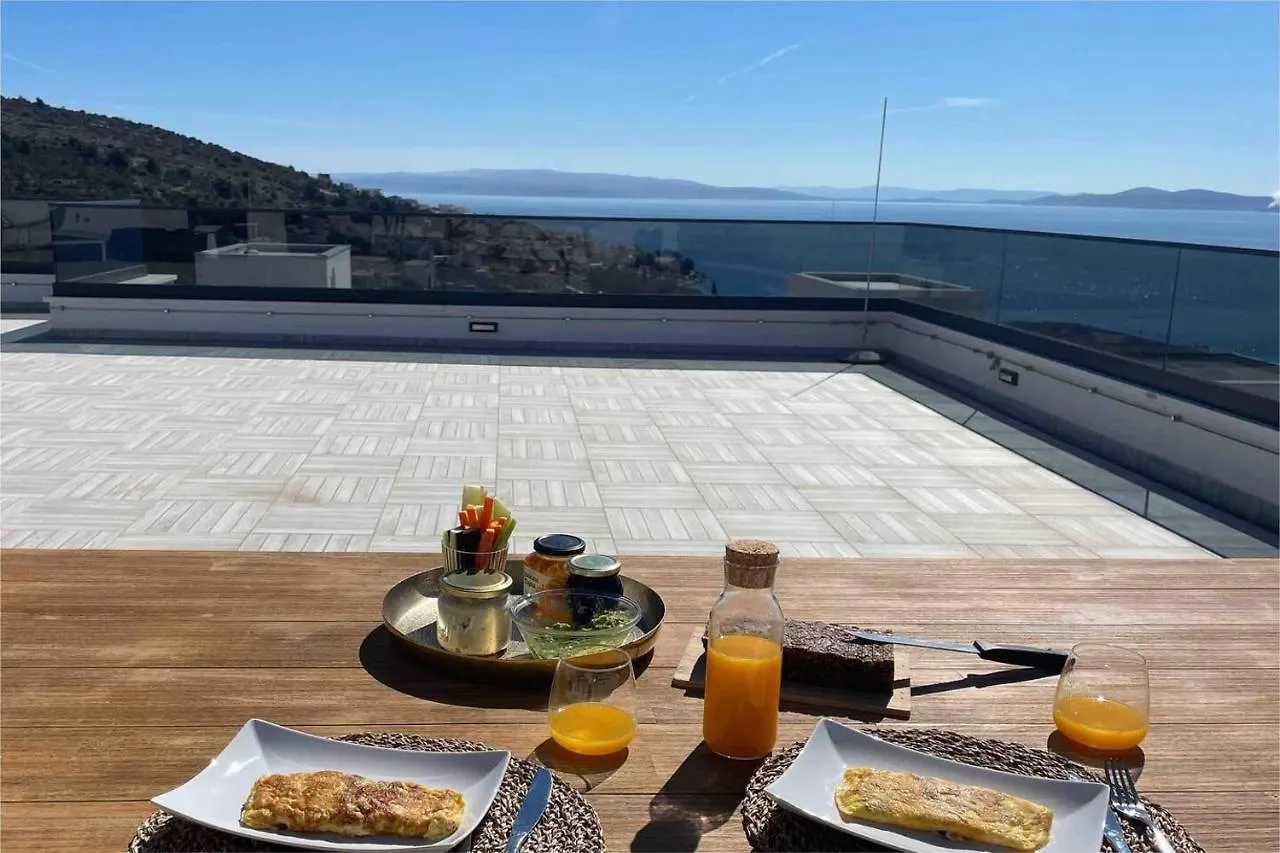 Apartment Cozy Loft Studio With Rooftop Seaview & Pool Okrug Gornji
